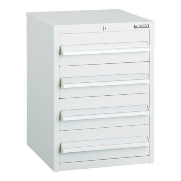 TRUSCO LVR型キャビネット 392X412XH540 引出4段 W LVR542W [LVR...