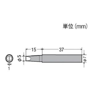 グット 替こて先5D型PX2/SVS用 PX2RT5D [PX-2RT-5D][r20][s9-010]｜minatodenki