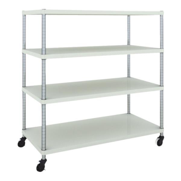 TRUSCO フェニックスラック 1200X600 4段 U車輪付 W色 PER4464U125W ...