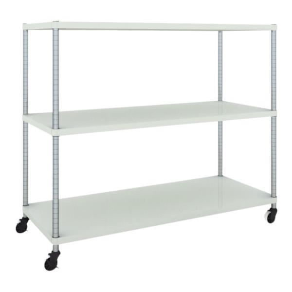 TRUSCO フェニックスラック 1500X600 4段 U車輪付 W色 PER4563U125W ...