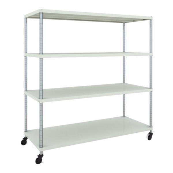 TRUSCO フェニックスラック 1500X600 4段 U車輪付 W色 PER5564U125W ...