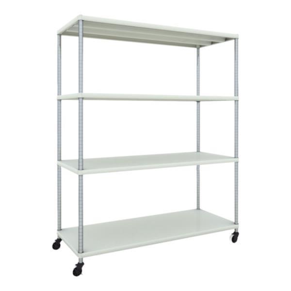 TRUSCO フェニックスラック 1500X600 4段 U車輪付 W色 PER6564U125W ...