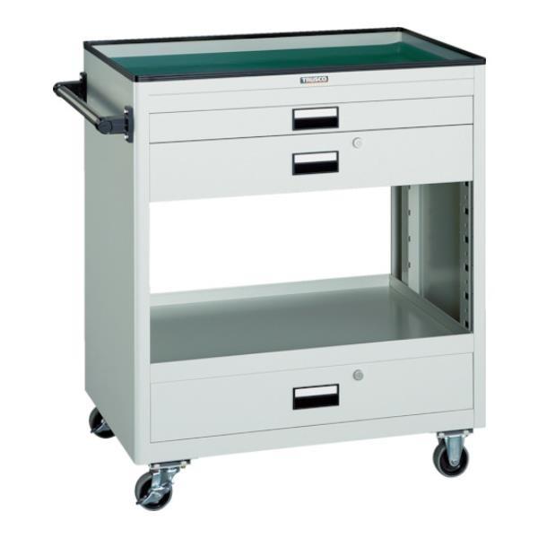 TRUSCO ツールワゴン 750X500 浅2深1引出付 W NTS712W [NTS-712-W...