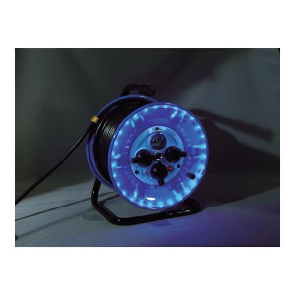 日動 防雨型電工ドラム LEDラインドラム 青 NPWLEK33B [NPWL-EK33-B][r2...