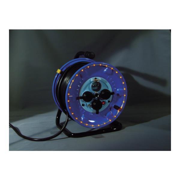 日動 防雨型電工ドラム LEDラインドラム 赤 NPWLEK33R [NPWL-EK33-R][r2...