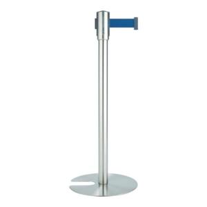 テラモト（TERAMOTO） ベルトパーテーションスタンドD(ステン)ベルト赤