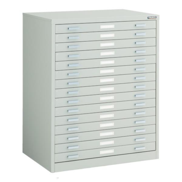 TRUSCO マップケース スチール A2X15段 696X480XH880 A21W15 [A2-...