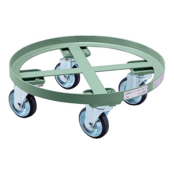 TRUSCO 円形台車 全周ガイド型 荷重300kg 台寸Φ610 RC300 [RC-300][r...