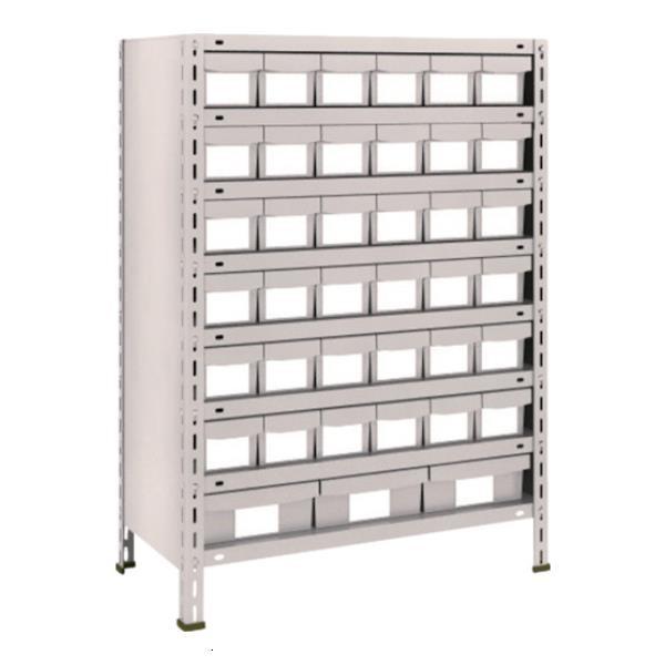 TRUSCO 軽量棚 875X450XH1200 樹脂引出NG 小X36 大X3 43X808E6F...