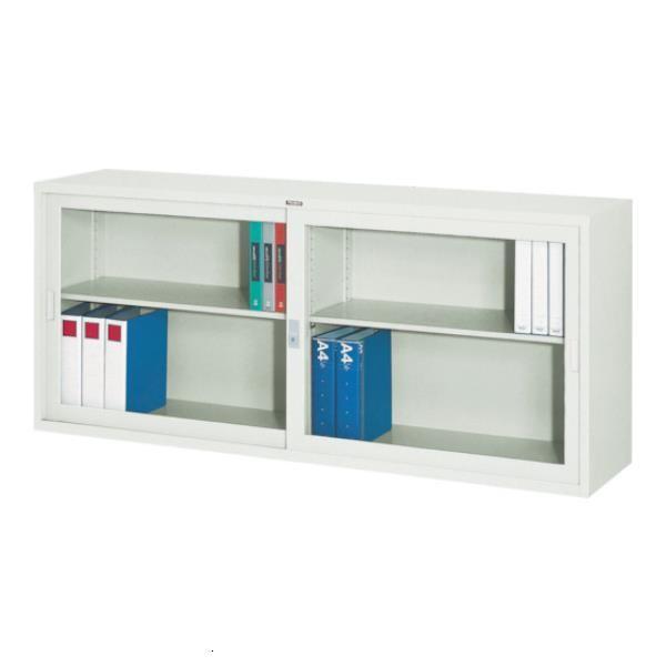 TRUSCO スタンダード書庫(A4判D400)ガラス引違W1760XH750 FJG40G7W [...