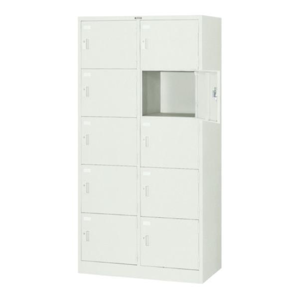 TRUSCO 多人数用ロッカー10人用 900X515XH1790 シリンダ錠式 SVG10A [r...