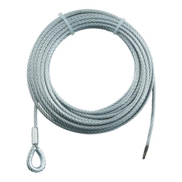TRUSCO 手動ウインチ用SUSワイヤーΦ6×40M用(シンブル入りロック) SUSWWS640 ...