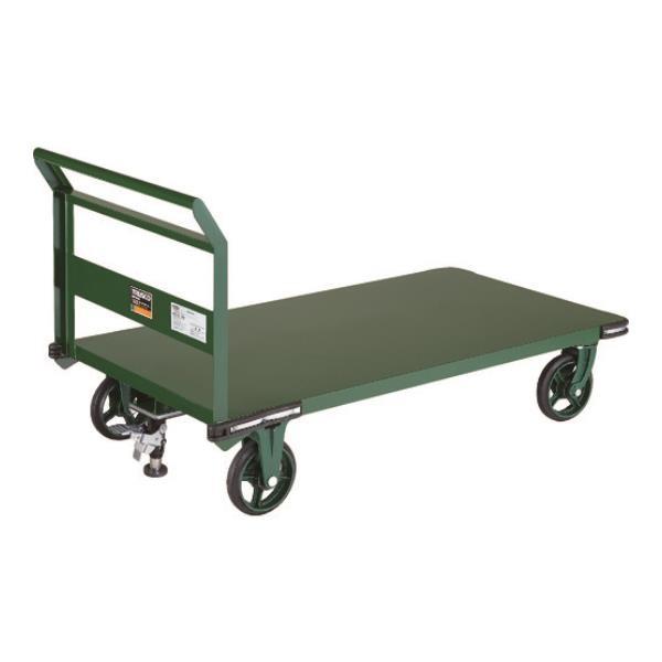 TRUSCO 鋼鉄製運搬車 1400X750 Φ200鋳物車輪 LS付 OH1LSS [OH-1LS...