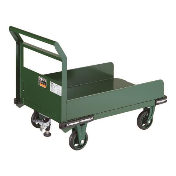 TRUSCO 鋼鉄製運搬車 900X600 三面パネル LS付 OH23PSS [OH-23PSS]...