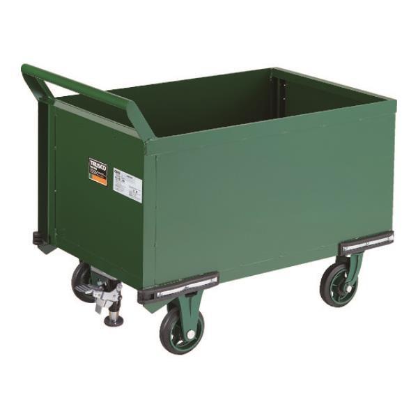 TRUSCO 鋼鉄製運搬車 900X600 前方トビラ LS付 OH24PSS [OH-24PSS]...