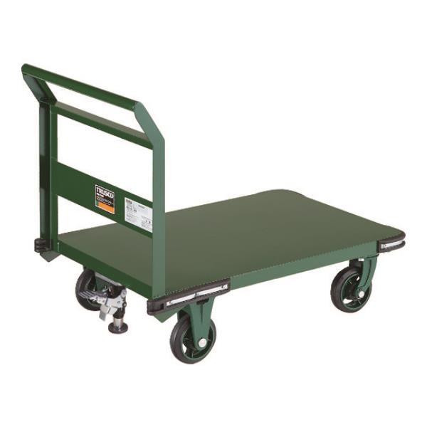 TRUSCO 鋼鉄製運搬車 900X600 Φ150鋳物車輪 LS付 OH2SS [OH-2SS][...