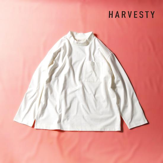HARVESTY / ハーベスティ モックネックロングスリーブTシャツ A52110
