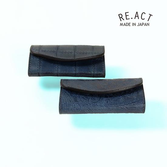 RE.ACT / リアクト インディゴキーケース ステッチ FGF00003SC