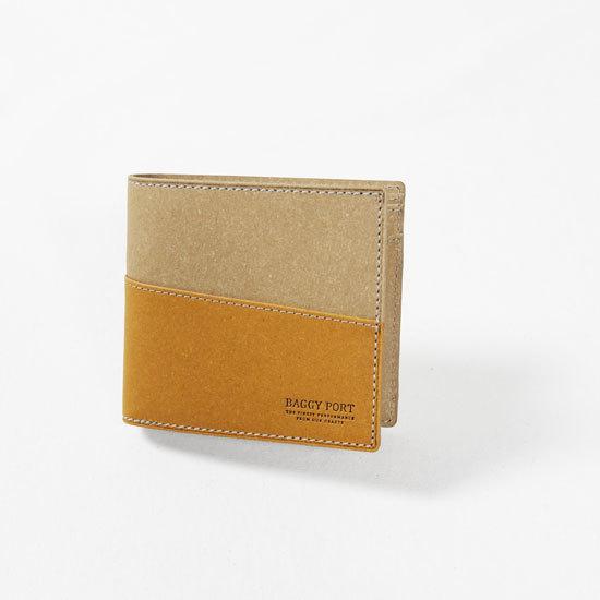 BAGGYPORT / バギーポート リサイクルレザー 二つ折り財布 ZKM-603