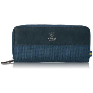ブルーの長財布 レディース VASKA