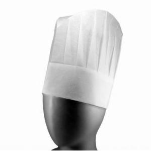 コック帽 シェフハット 20枚セット 丸型 不織布 23cm
