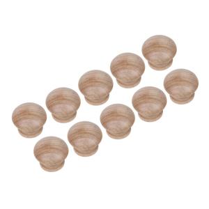 (10個セット)木製 取っ手 つまみ ノブ ナチュラル ウッド