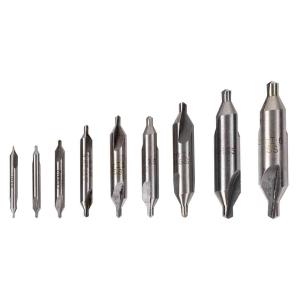 センタードリル A型 60° 超硬 9本 セット ミニ旋盤 ボール盤