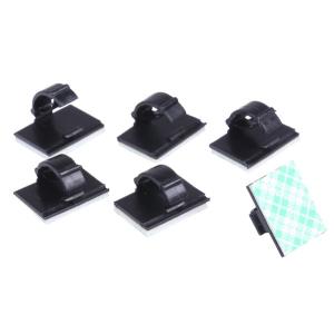 配線止め コード クリップ テープ付 ケーブル チューブ