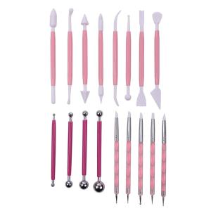 粘土 細工 ツール 17本 セット ( ドットペン・シリコン筆