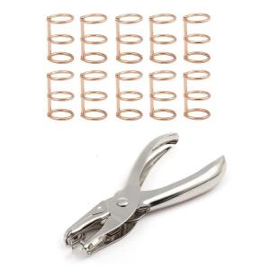 製本 作成 ツール 11点セット ( ゴールド3連 製本リング