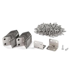 棚受け 用 30×20×20mm L字型 アングル ブラケット 60個セット