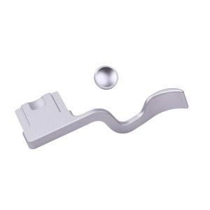 FUJIFILM X-T10 X-T20 に適合 シルバー サムレスト シャッターボタン付