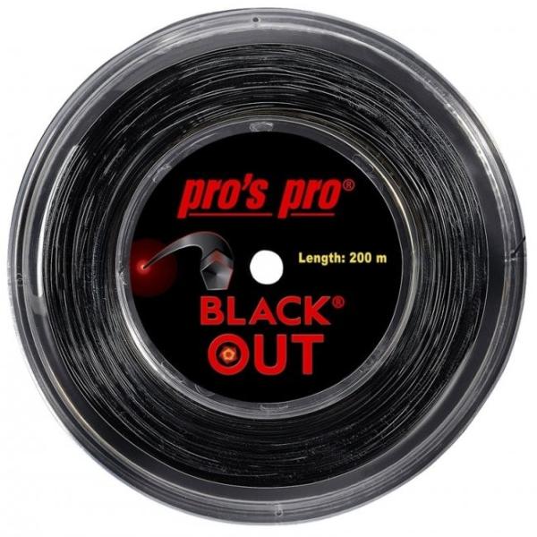 Pros pro Black out 1.24mm/1.28mm 単張りお試しガット(ラケット一本分...