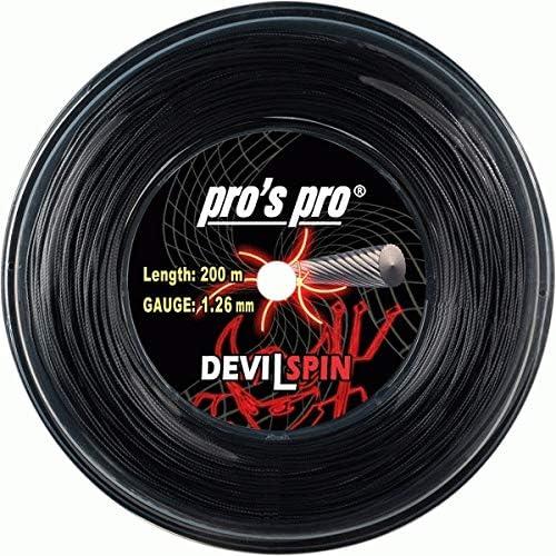 Pros pro DEVIL SPIN  単張りお試しガット(ラケット一本分) 12m  1.26m...