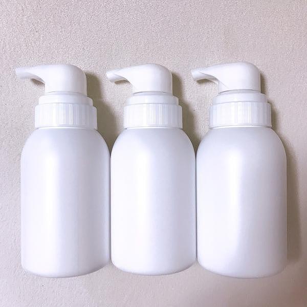 空ボトル 350ml サイズ 3本 セット 無添加泡ハンドソープ用 ナチュラチェック 泡で出すタイプ...