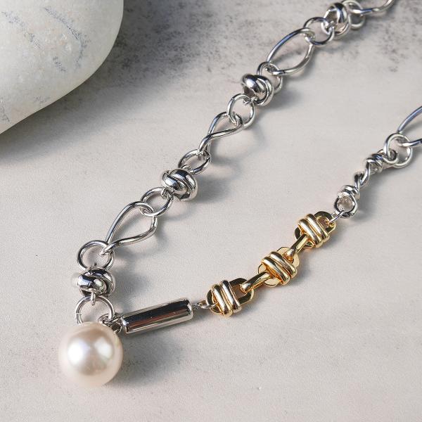 amplis・アンプリス celia Necklace -Gold- / パール ネックレス ゴール...