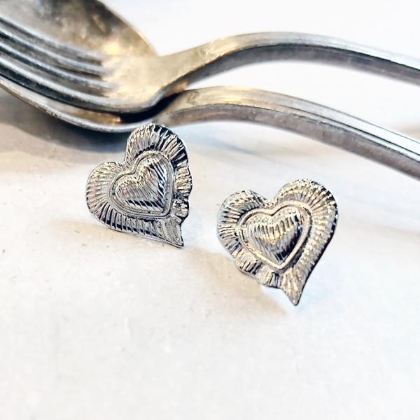 amplis・アンプリス heart pierce -Silver-  /  ピアス ハート シルバ...