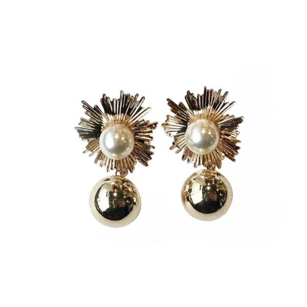 amplis・アンプリス santa pierce -Gold-  /  ピアス ゴールド フラワー