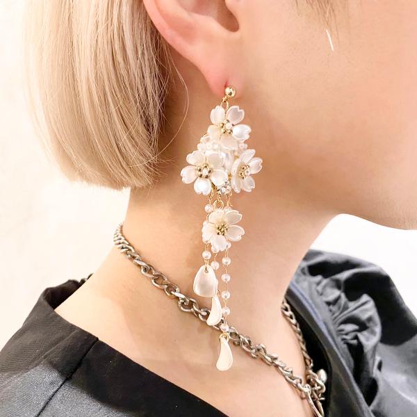 amplis・アンプリス september pierce  /  ピアス パール フラワー