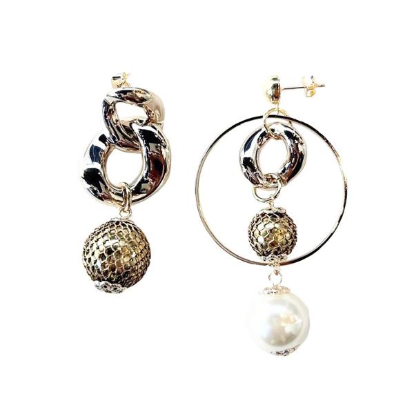 amplis・アンプリス sister pierce -Gold-  /  ピアス パール ゴールド