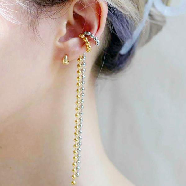 amplis・アンプリス ballchain earcuff -Gold-  /  イヤカフ チェー...