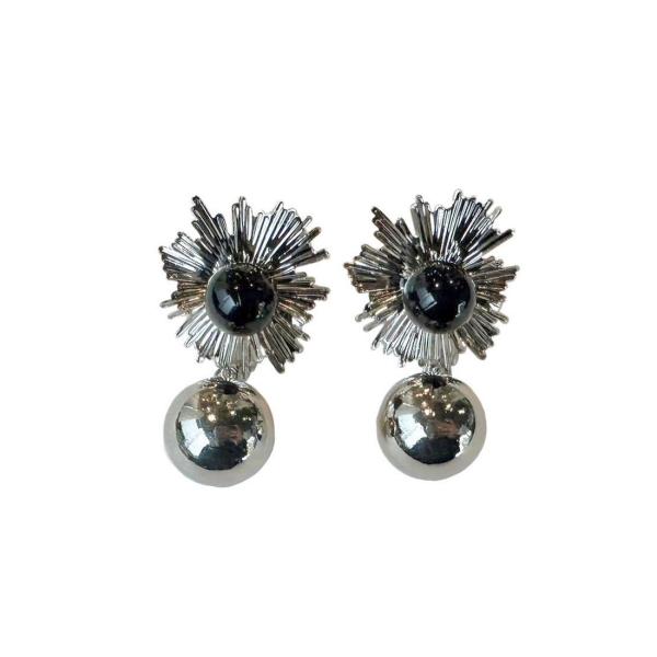 amplis・アンプリス santa pierce -Silver  /  ピアス シルバー フラワ...