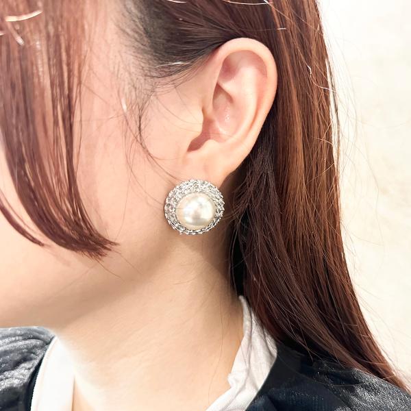 amplis・アンプリス dot pierce -Silver-  /  ピアス パール シルバー