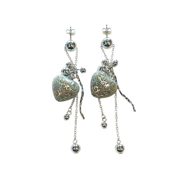 amplis・アンプリス shell heart pierce -Silver-  /  ピアス ハ...