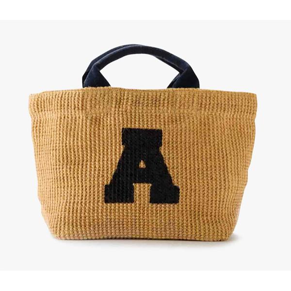 FABRICO・ファブリコ ジュートバッグ XS【A】/  アルファベット イニシャル ショルダー ...