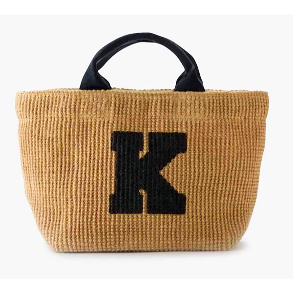 FABRICO・ファブリコ ジュートバッグ XS【K】/  アルファベット イニシャル ショルダー ...