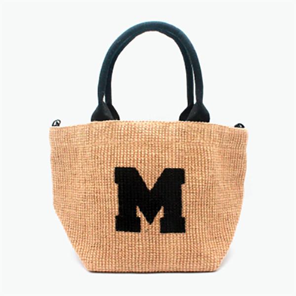 FABRICO・ファブリコ ジュートバッグ S【M】/  アルファベット イニシャル ショルダー ト...