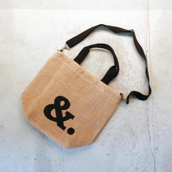 FABRICO・ファブリコ ジュートバッグ ectan【＆.】Black  /  アルファベット ア...