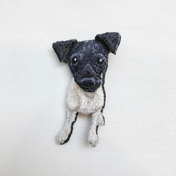 LM・エルム ブローチ ニホンテリア  /  立体刺繍アクセサリー DOG