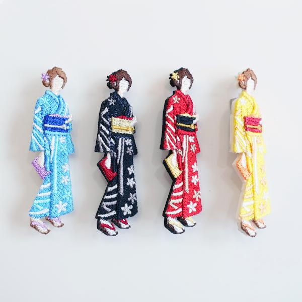 LM・エルム ブローチ 着物女子  /  立体刺繍アクセサリー